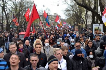 Одесские правоохранители надели георгиевские ленты (фото)