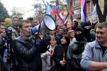 Одесские правоохранители надели георгиевские ленты (фото)