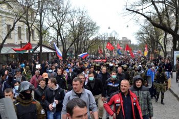 Одесские правоохранители надели георгиевские ленты (фото)