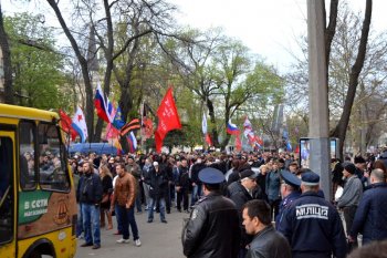 Одесские правоохранители надели георгиевские ленты (фото)