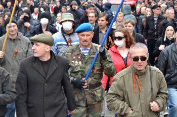 Одесские правоохранители надели георгиевские ленты (фото)