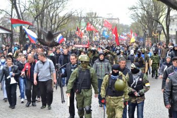 Одесские правоохранители надели георгиевские ленты (фото)