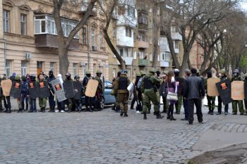 Одесские правоохранители надели георгиевские ленты (фото)