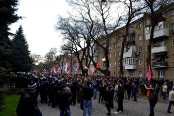 Одесские правоохранители надели георгиевские ленты (фото)