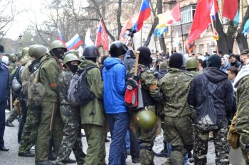 Одесские правоохранители надели георгиевские ленты (фото)