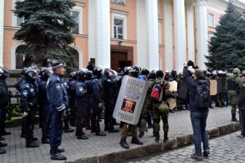Одесские правоохранители надели георгиевские ленты (фото)