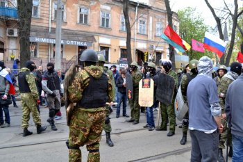 Одесские правоохранители надели георгиевские ленты (фото)