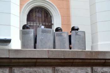 Одесские правоохранители надели георгиевские ленты (фото)
