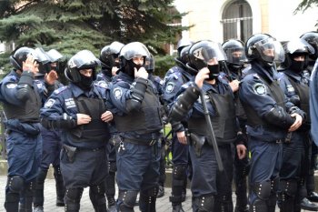Одесские правоохранители надели георгиевские ленты (фото)