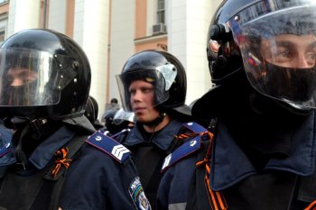 Одесские правоохранители надели георгиевские ленты (фото)