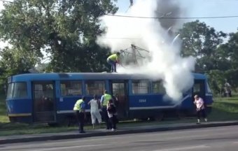 Причины возгорания трамвая в Одессе