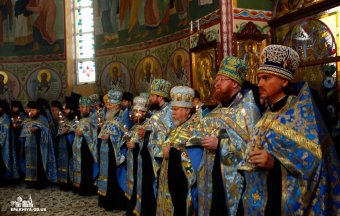 Митрополит Агафангел совершил всенощное бдение в Свято-Успенском Одесском мужском монастыре