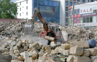 В «Климовском квартале» в Одессе начали демонтировать дома (фото)