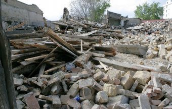 В «Климовском квартале» в Одессе начали демонтировать дома (фото)