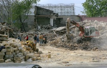 В «Климовском квартале» в Одессе начали демонтировать дома (фото)