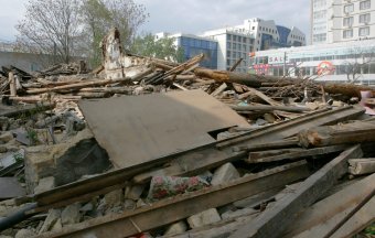 В «Климовском квартале» в Одессе начали демонтировать дома (фото)