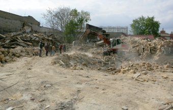 В «Климовском квартале» в Одессе начали демонтировать дома (фото)
