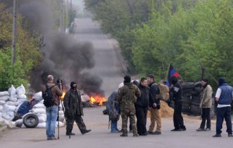 Командир самообороны Славянска заявил, что город полностью окружен (видео)