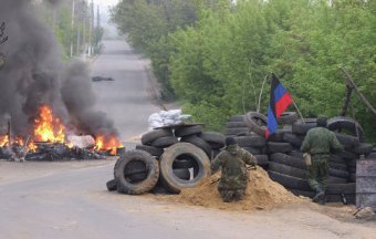 Один из блокпостов в пригороде Славянска отбили силовики