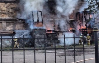 Тревожная ночь в Одессе: В центре города горела газовая труба 