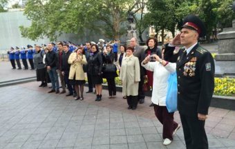 В честь 9 Мая в Одессе подняли Знамя Победы