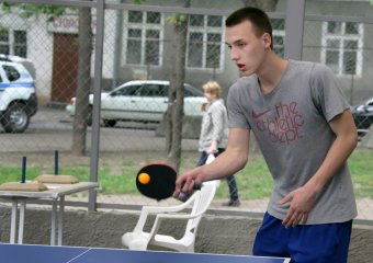 Сегодня состоялось торжественное открытие спорткомплекса в Старобазарном сквере (фото)