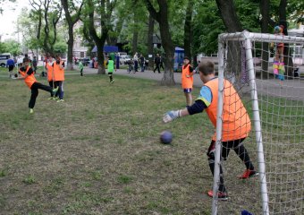 Сегодня состоялось торжественное открытие спорткомплекса в Старобазарном сквере (фото)