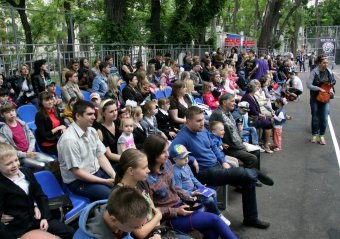 Сегодня состоялось торжественное открытие спорткомплекса в Старобазарном сквере (фото)
