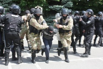 В Одессе Нацгвардия училась, как правильно разгонять демонстрантов (фото)