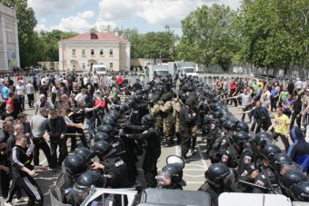 В Одессе Нацгвардия училась, как правильно разгонять демонстрантов (фото)