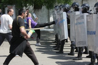 В Одессе Нацгвардия училась, как правильно разгонять демонстрантов (фото)