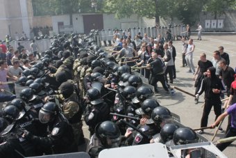 В Одессе Нацгвардия училась, как правильно разгонять демонстрантов (фото)
