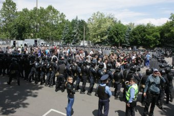 В Одессе Нацгвардия училась, как правильно разгонять демонстрантов (фото)