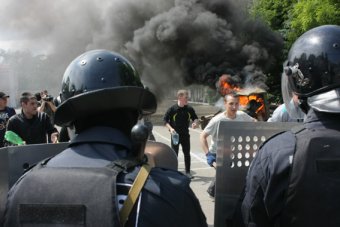 В Одессе Нацгвардия училась, как правильно разгонять демонстрантов (фото)