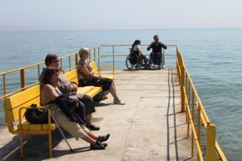 В Одессе открыт пляжный сезон для лиц с ограниченными возможностями