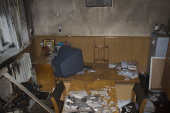 В Измаиле неизвестные подожгли офис газеты «Собеседник Измаила» (фото)
