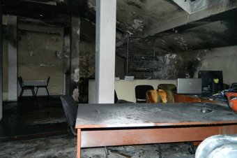 В Одессе сгорел штаб  Свободы (фото)