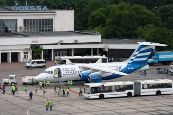 Международный аэропорт Одесса принял первый рейс из Салоник (фото)