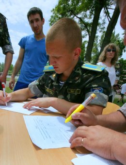В Одессе состязаются призывники
