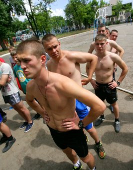 В Одессе состязаются призывники