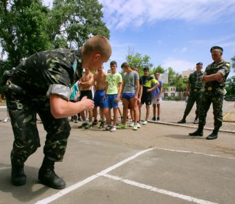В Одессе состязаются призывники