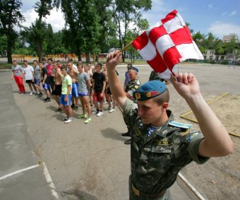 В Одессе состязаются призывники