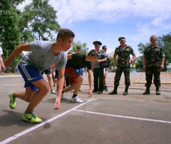 В Одессе состязаются призывники