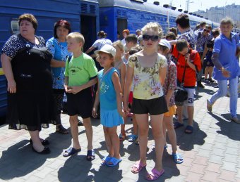 6 июня в Одессу прибыли дети Луганска (фото)