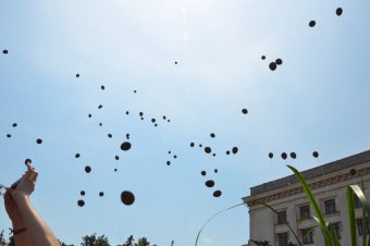 Над Куликовым полем взмыли белые голуби и черные шары – одесситы почтили память погибших 2 мая (фото)