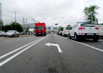На дорогах Одессы ведется обновление разметки