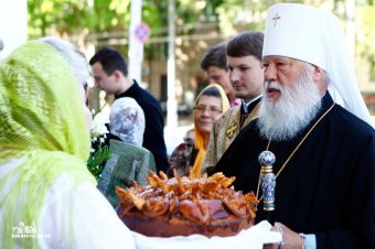 Митрополит Агафангел совершил Божественную литургию в Спасо-Преображенском кафедральном соборе (фото)