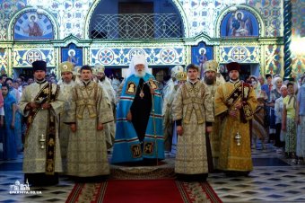 Митрополит Агафангел совершил Божественную литургию в Спасо-Преображенском кафедральном соборе (фото)