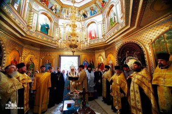Митрополит Агафангел совершил освящение часовни в честь преподобного Серафима Саровского