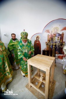 Митрополит Агафангел совершил освящение временного храма
